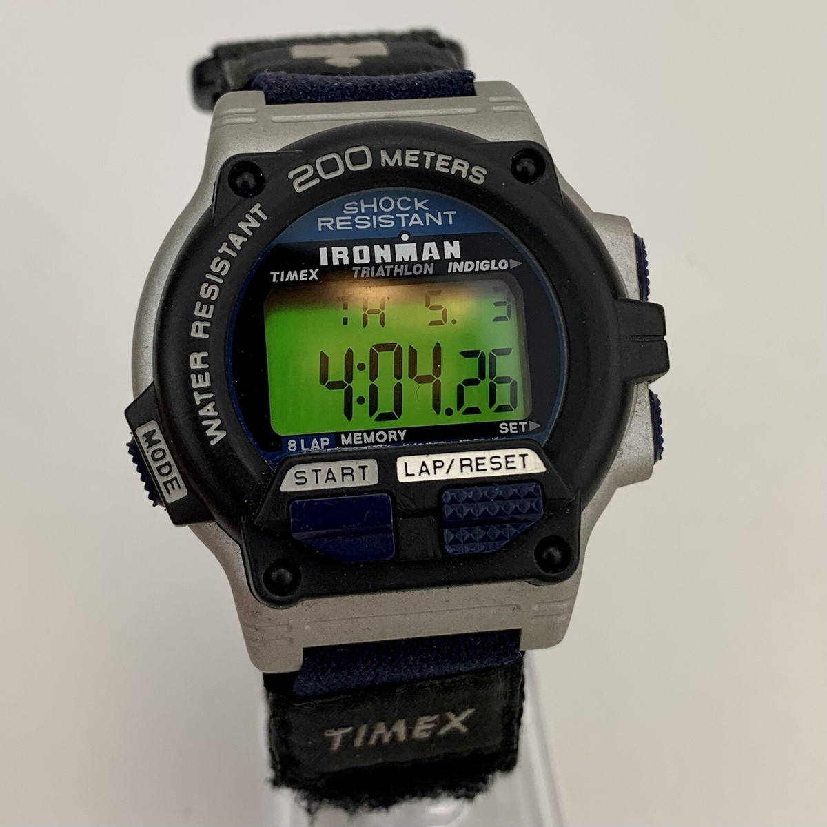VTG Timex Ironman Triathlon Watch Men 200M 1999 T62962 Digital 8