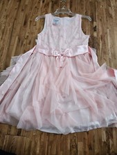 BONNIE JEAN SIZE 16 PINK DRESS Easter wedding holiday flower girl Party