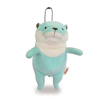 Shinada Global Mint/Brown/Purple Otter Keychain / mini happy shopping