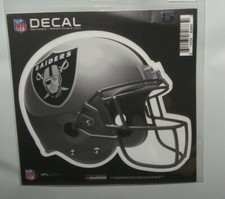 NFL RAIDERS HELMET DECAL 6X6 NEW
