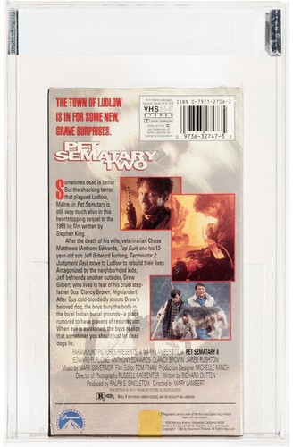 SEALED, Pet Sematary Two, VHS, IGS [7/6.5], Sticker, US, 1993 - Picture 2 of 3