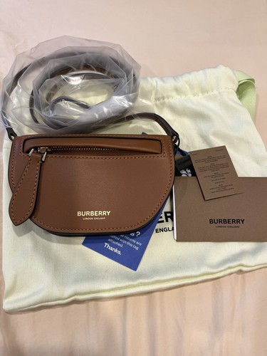 Burberry Olympia Micro Leather Card case Brown Perfect Valentines Day Present 🎁