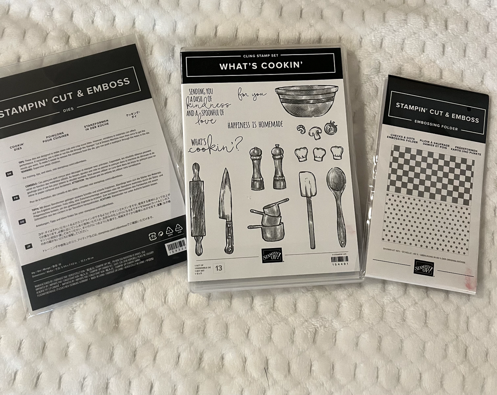 Stampin' Up! WHAT'S COOKIN' Stamps & COOKIN' Dies and Embossing Fldr