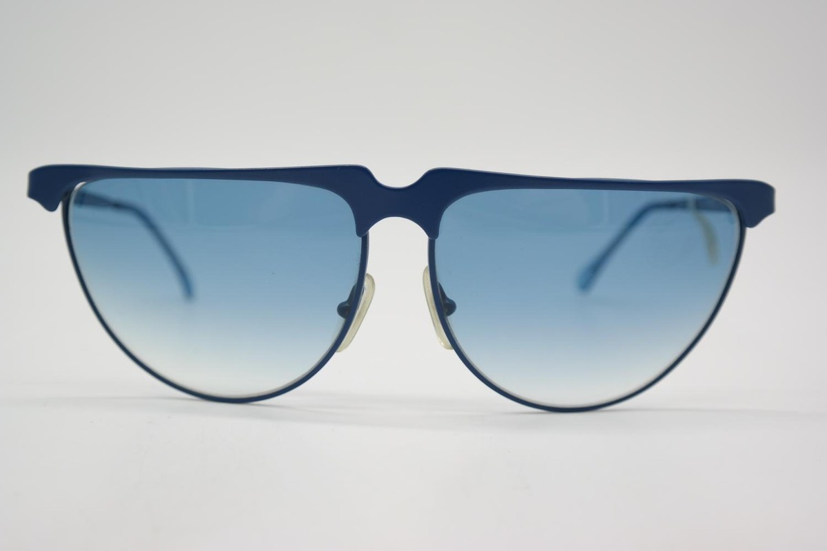 Vintage Sunglasses Laura Biagiotti OXSOL P/61 Blue Oval | eBay