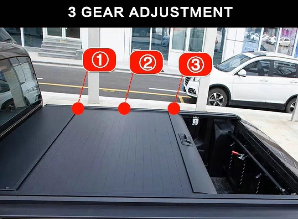 Manual Retractable Tonneau Cover Pick Up Lid Fits For Dodge RAM 2019-2025 Foto 4 de 4