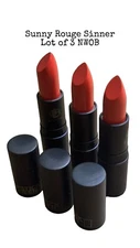 3 Lipstick Queen Sunny Rouge Sinner Lipstick  .12oz NWOB Lot Of 3 By Poppy