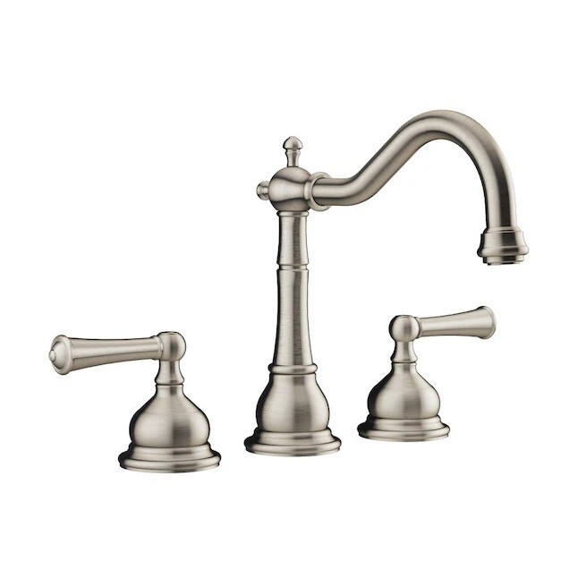 Jacuzzi Barrea Brushed Nickel 2-handle Deck-mount Roman High-arc Bathtub Faucet