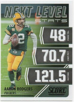 Aaron Rodgers 2021 SCORE FOOTBALL Next Level #NL4 Packers