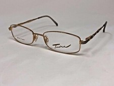 TURA MOD.275 20K HGE Eyeglasses Frame Japan Petite 51-17-130 Gold/Silver II94