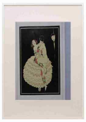 Album Dedie A Tamar Karsavina Ballet Carnaval George Barbier A3 A4 Framed Print
