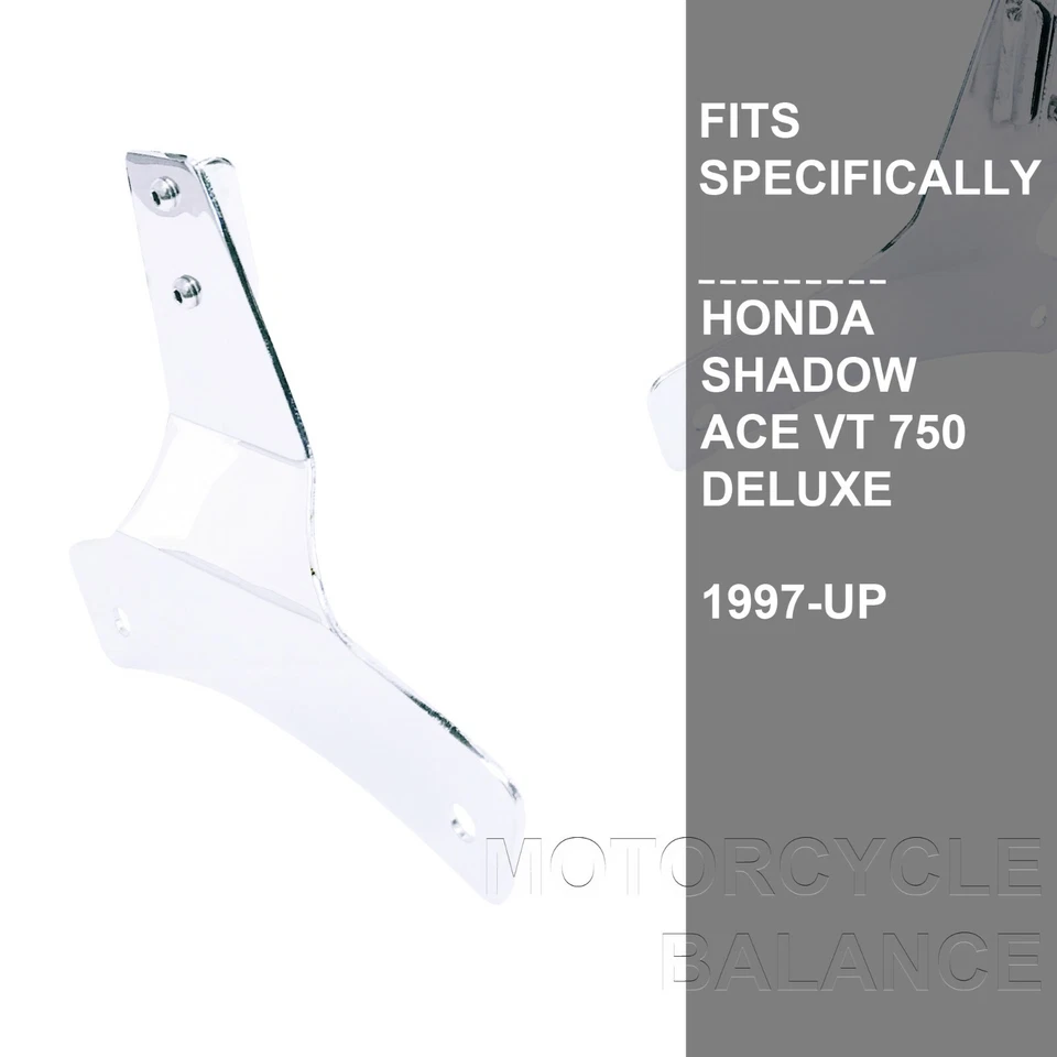 Respaldo cromado para pasajeros barra Sissy para Honda Shadow Ace VT750 Deluxe 1997-up Foto 4 de 4