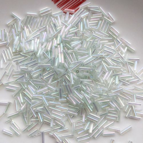 Tube Czech Glass Beads- 2x6mm Colorful Seed Bead DIY Craft Jewelry Making 200Pcs - Picture 10 of 47