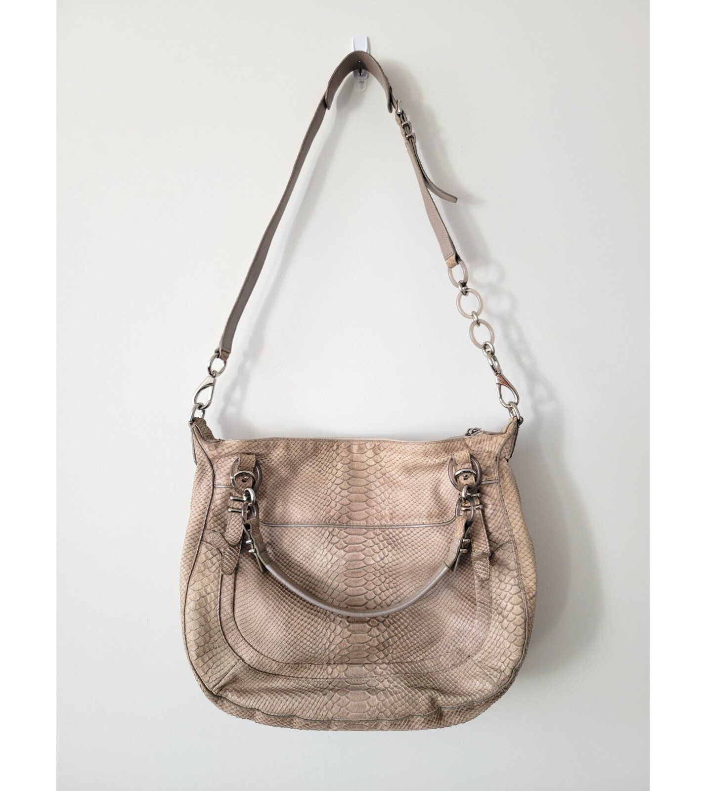 COACH Kristin Pinnacle Embossed Python Laila Roun… - image 3