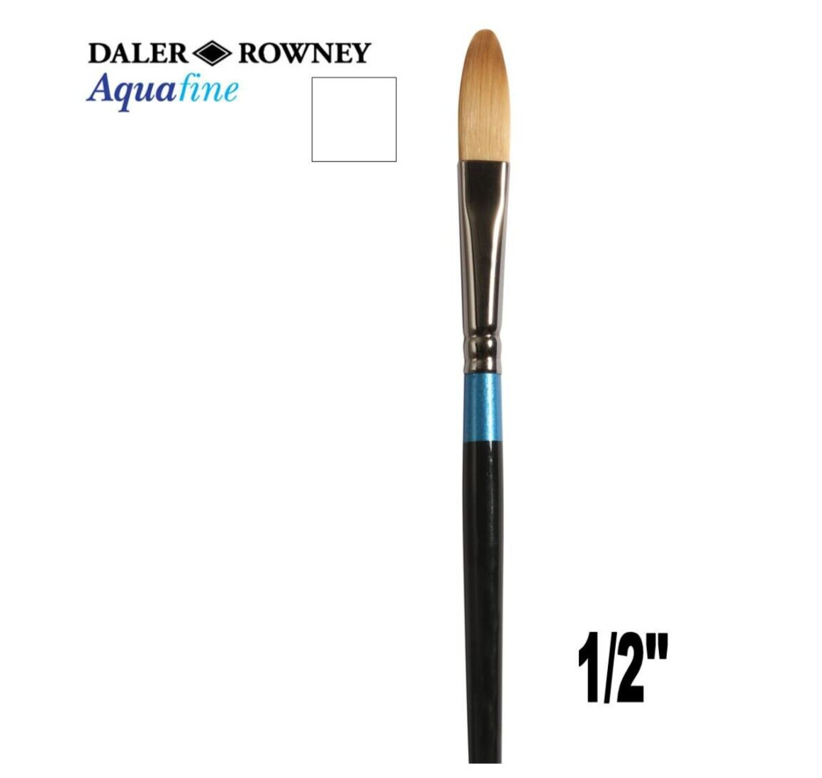 Daler Rowney Aquafine Brushes Oval Wash Long Handle Size 1/2'' eBay