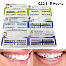 200Pcs Dental Brackets Mesh Base Braces Mini Roth MBT 022 Slot 345 Monoblock