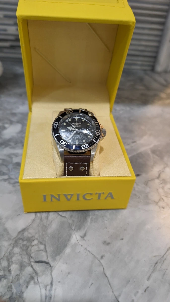 Nib Invicta Men s 22069 Pro Diver Analog Quartz Brown Watch eBay