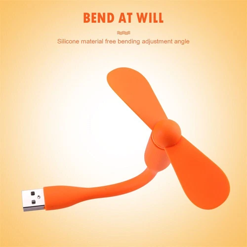 Mini Fan Phone Android USB Laptop Smartphone Charging Cable Fan 5 Farde - Picture 10 of 11