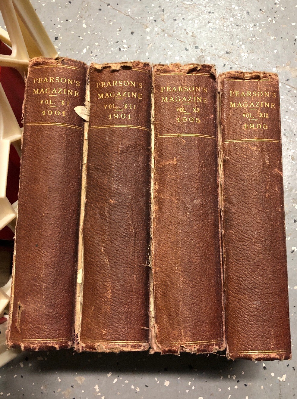Pearson's Magazine: Vol.xI 1901 & XII 1901 Vol.XX 1905 & XIX 1905,—4 Books Lot
