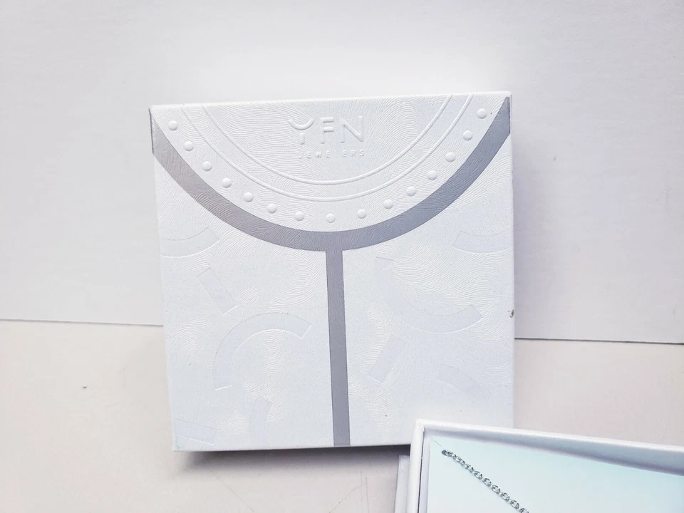 Sterling Silver Butterfly Necklace Embellished with Crystals - Image 3 of 4