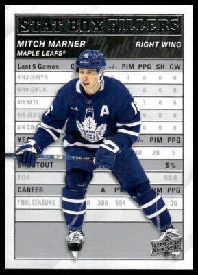 2023-24 Upper Deck #SB-7 Mitch Marner Stat Box Fillers