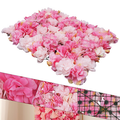 Floral Backdrop Wedding Party Decor 6pcs Artificial Flower Wall Panels 60*40cm