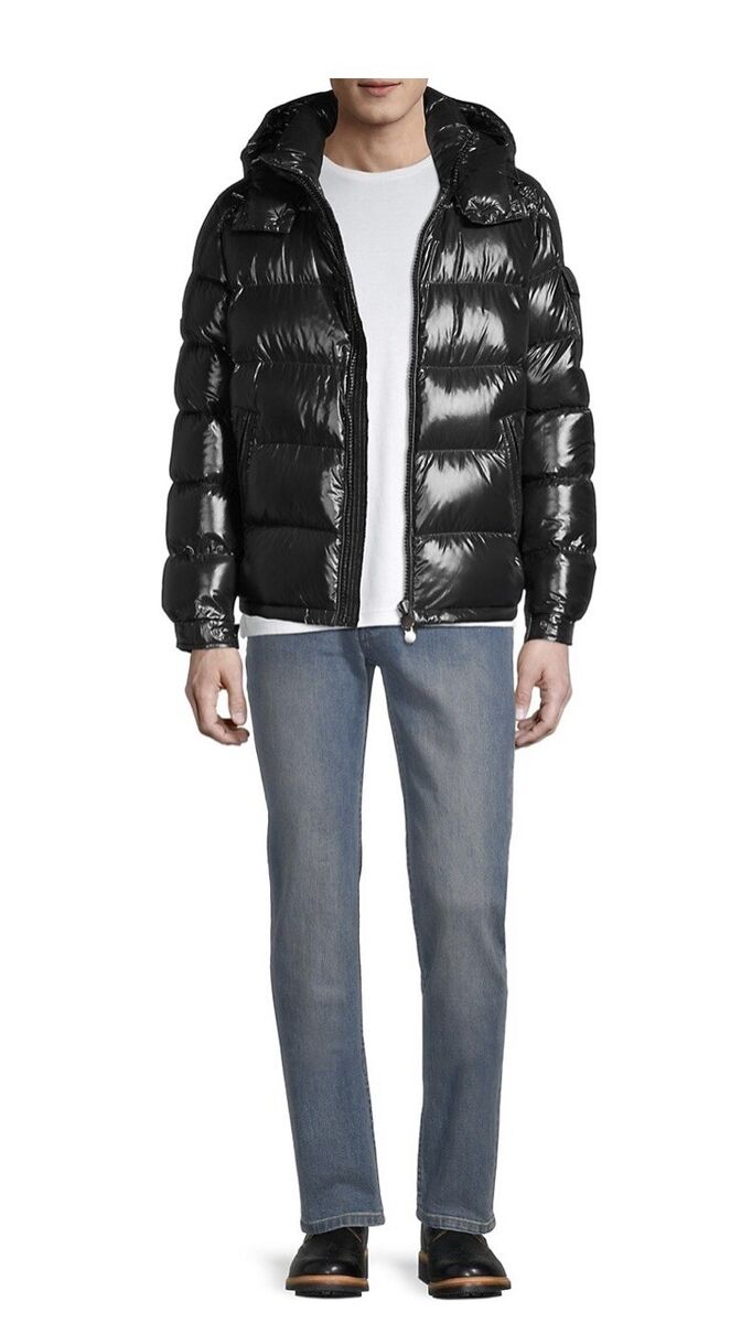 Moncler Jacket Authentic Black Maya Puffer Size 2 With Hood Moncler Jacket Authentic Black Maya Puffer Size 2 With Hood