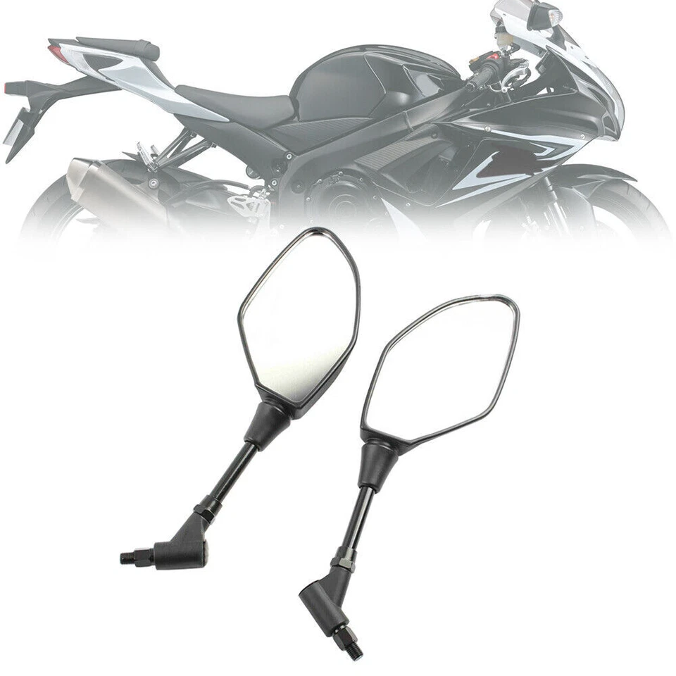 1pair Motorcycle Rearview Side Mirror Left&Right Fits For FZ07 MT-07 2014-2017 - Image 4 of 4