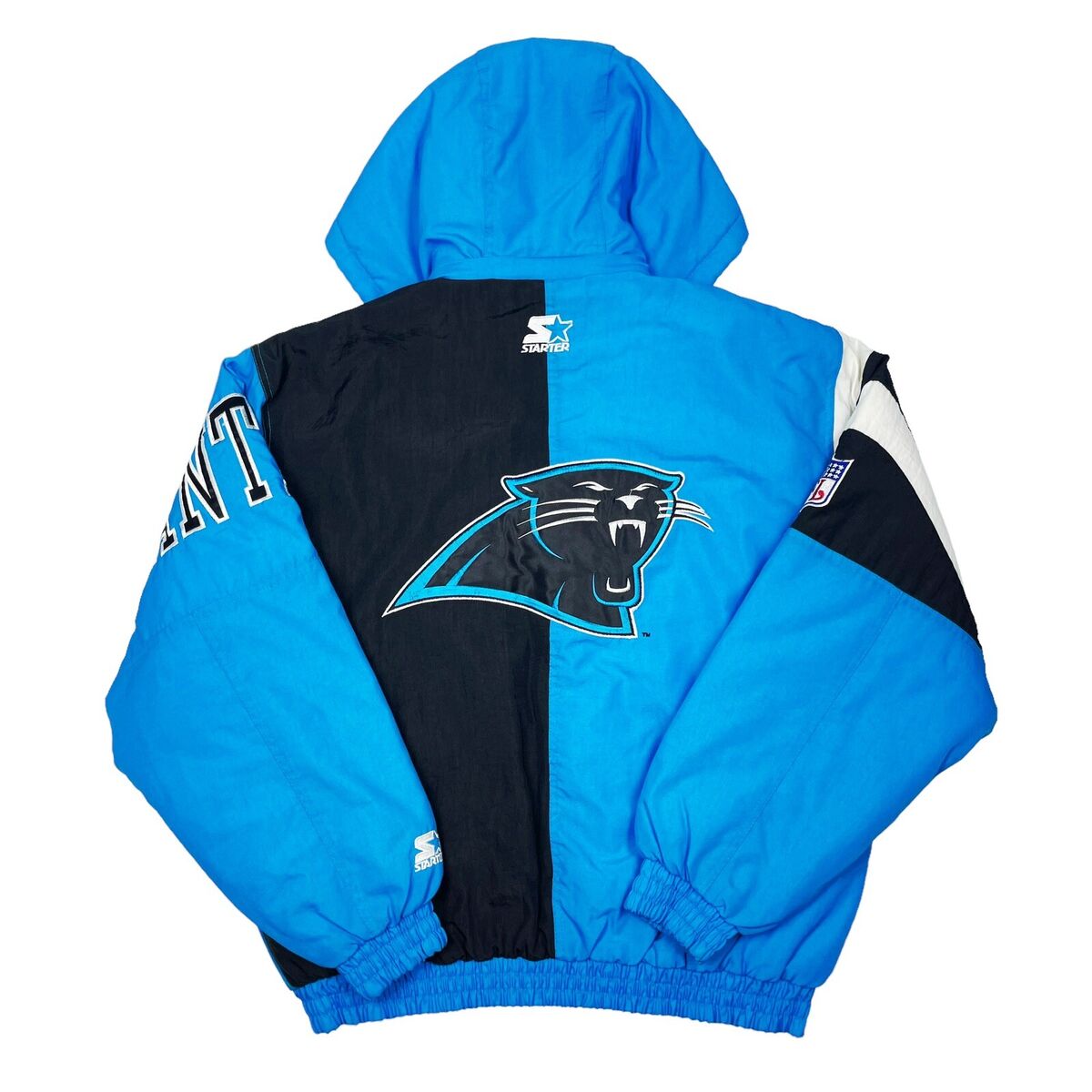 VTG NWOT RARE CAROLINA PANTHERS BIG LOGO STARTER JACKET FULL VTG NWOT RARE CAROLINA PANTHERS BIG LOGO STARTER JACKET FULL