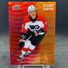 Tyson Foerster 2023-24 Upper Deck Allure Color Flow Red-Orange Rookie Flyers