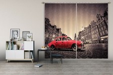 3D Red Car House ZHUA032 Transport Blockout Photo Curtain Fabric Window Zoe
