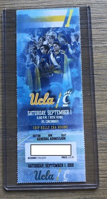 2018 UCLA Bruins Football Official Mint Ticket Stub - pick any game!