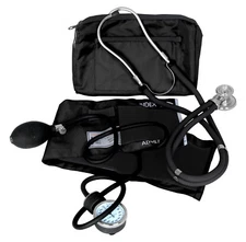 Dixie EMS Blood Pressure and Sprague Stethoscope Kit - Black