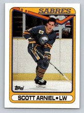 1990 Topps 324 Scott Arniel   Buffalo Sabres