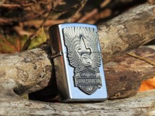 Zippo Lighter - Harley Davidson - Soaring Eagle Pewter Emblem -  # 207HD H219