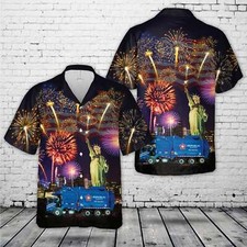 REPUBLIC SERVICES TRUCK 8812 4th Of July Hawaiian Shirt