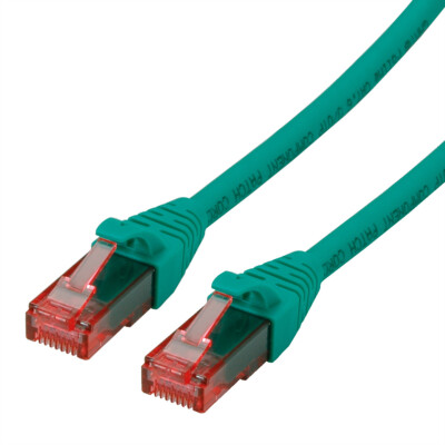 Patchkabel Kat.6 UTP, Component Level, LSOH, grün, 1 m