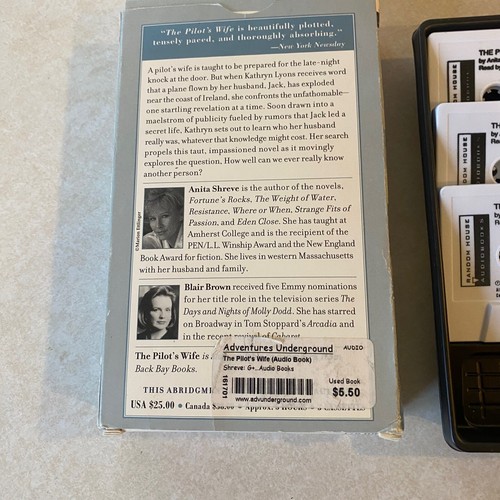 Pilot's Wife by Anita Shreve (1999, Audiobook on 3 Cassettes/Blair Brown) - Imagen 2 de 2
