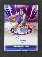 2025 Topps Chrome Cooper Flagg Purple Auto 01/75 FIRST ON PRINT Redemption! 