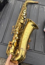 vintage 1940s-1950s Buescher Aristocrat Big B, 140 Alto Saxophone