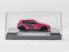 😎👍 CUSTOM Display Hot Wheels '92 Honda Civic EG Wheel Swap No Good Racing