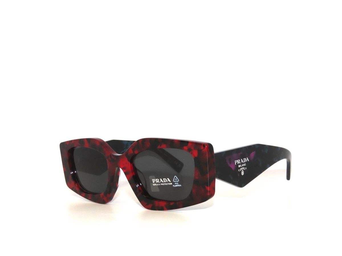 NIB $440 Womens PRADA Sunglasses 2AU5Y1 Tortoise Shell Red Marble Polarized 52mm PRADA Women main image 3