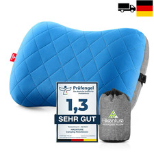 HIKENTURE Aufblasbares Kopfkissen Ergonomisch Blau