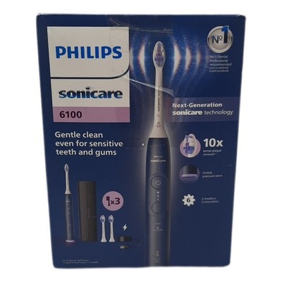 Philips Sonicare 6100 elektrische Zahnbürste, Schallzahnbürste, 2 Putzmodi, 3 In