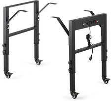 19.6-Inch Depth Workbench Frame, Height Adjustable 28.5" to 33.8",Set of 4 Metal