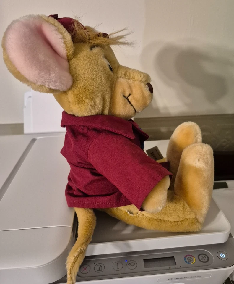 Vintage 1986 Disney Basil Plush The Great Mouse Detective 15" Caltoy - Imagem 2 de 4