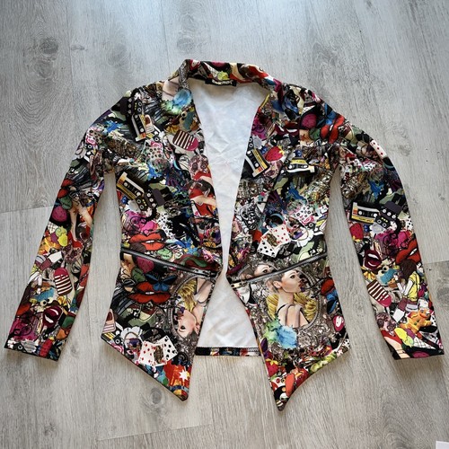 Punkyfish Damen Blazer Jacke Größe 10 Alternative Kleidung