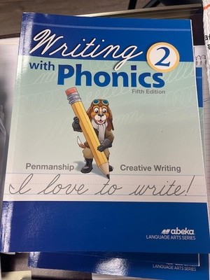 Abeka Writing With Phonics 2 Workbook Penmanship Creative Writing INCOMPLETE