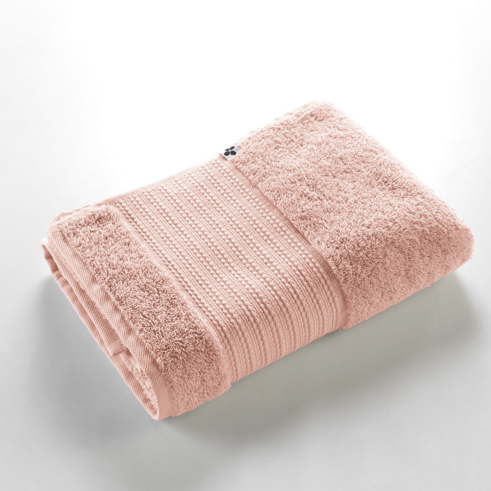 Drap de bain 70x130 cm Garance en éponge de coton premium Rose poudré