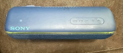 26-686 Sony SRS-XB32 Wireless Bluetooth Portable Speaker LED Lights Tested Blue
