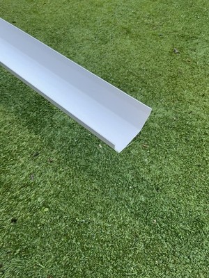 Regenwasserrinne weiß PVC Vierkantleitung Polyrohr 114mm plus Anschlag eine Kupplung